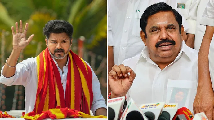 ”நீங்க ஆரஞ்ச் வண்டியில நின்னு பேசல” – முதல்வர் விஜய் மீது அதிமுக காட்டம்